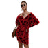 Leopard print dresses with long sleeves - ROUTINE FASHION